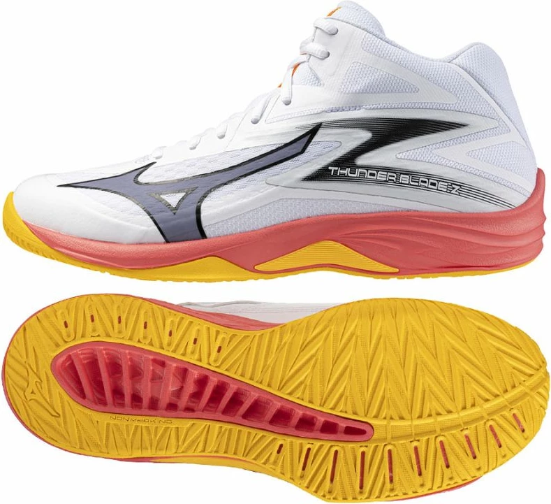 Volejbalne superge Mizuno Thunder Blade Z Mid, bele, uniseks