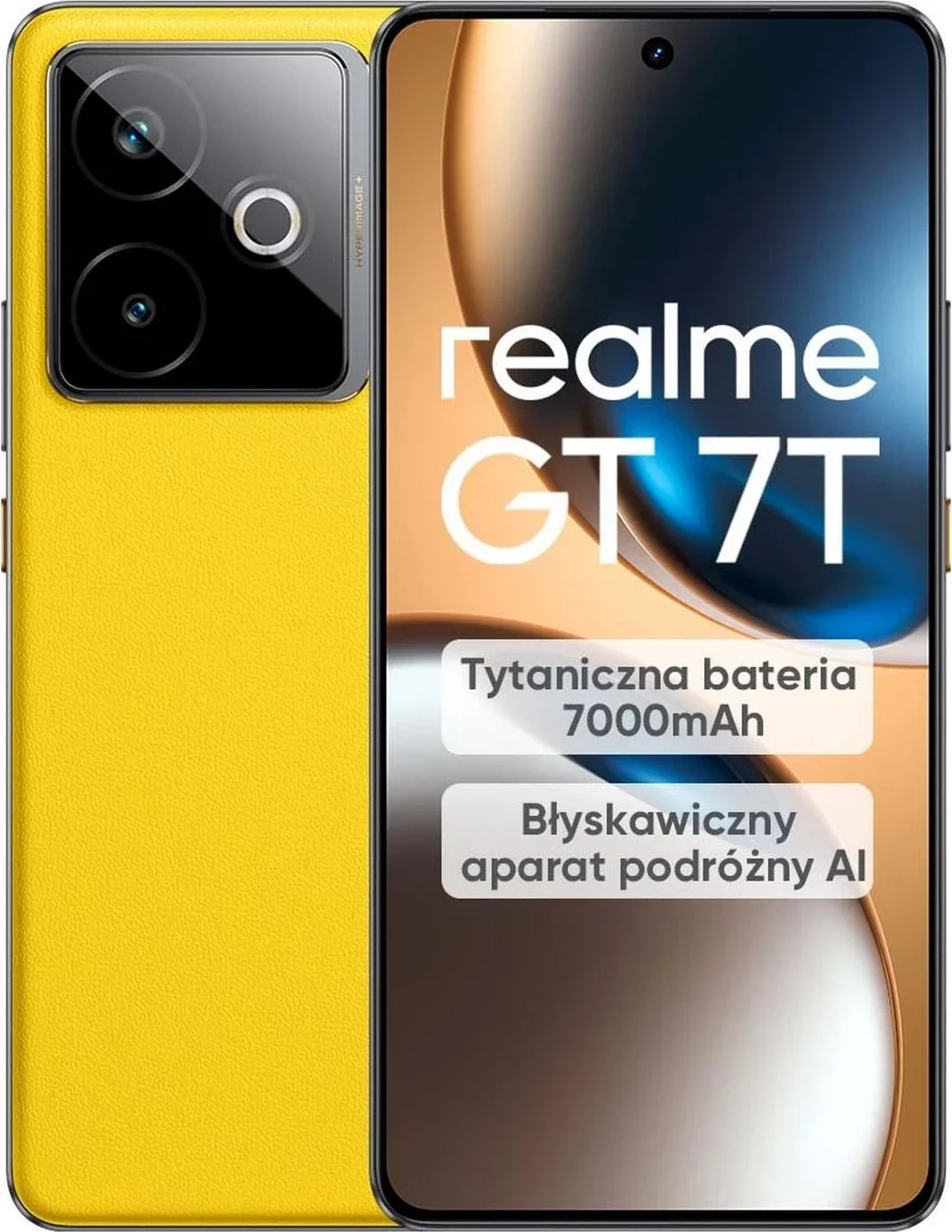 Napreden pametni telefon 12/512GB Realme GT 7T rumen