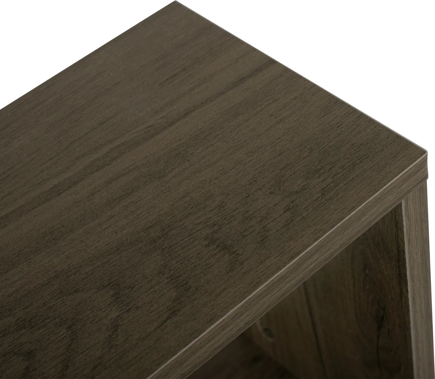 Stranska miza s prostori za shranjevanje FH8881.12 melamin v olivno sivi barvi 50x17x56H cm