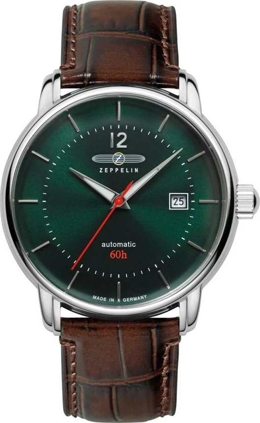 Eleganten avtomatski kronometer LZ120 Bodensee 8160-4 Zeppelin, zelen