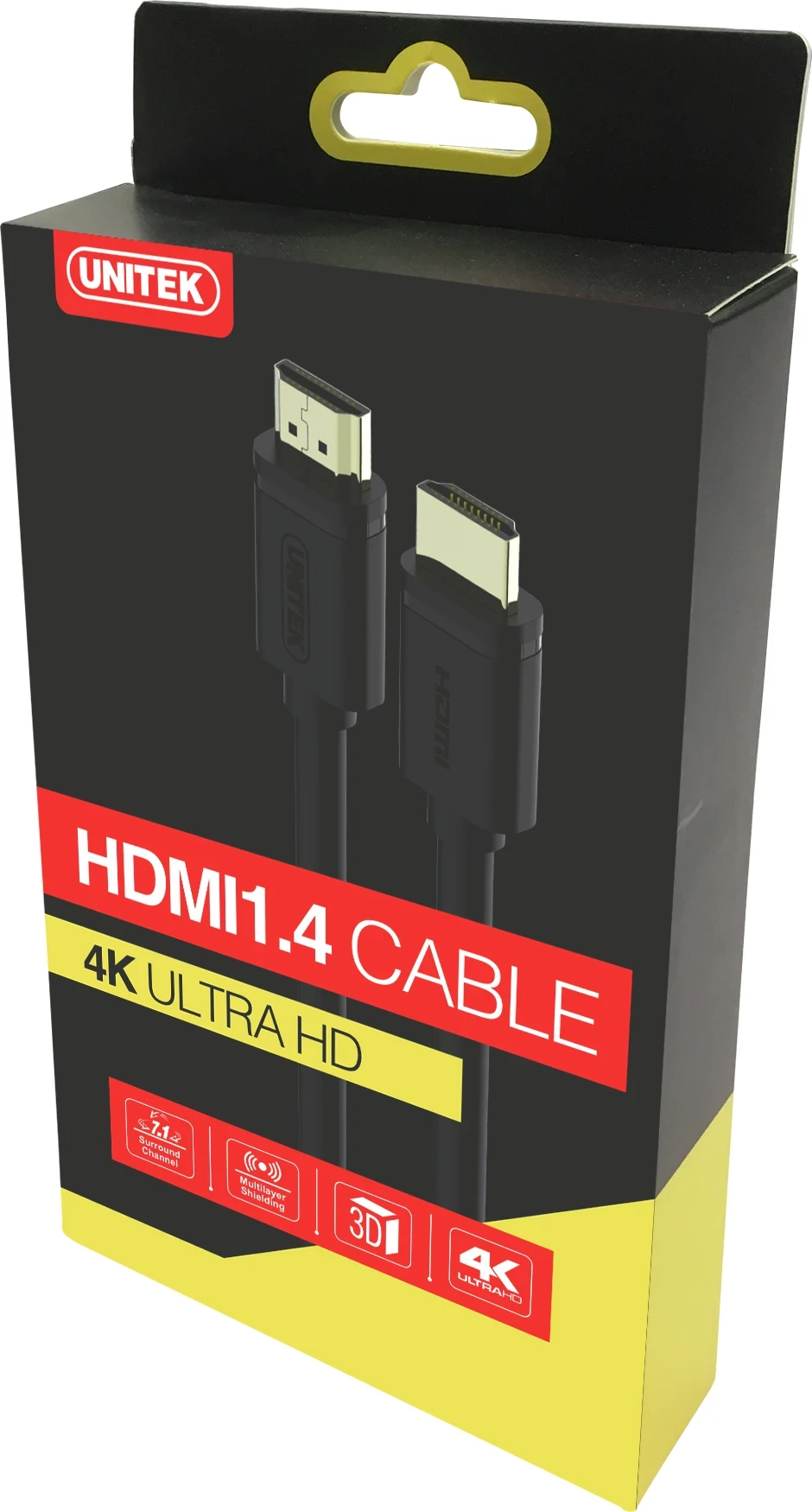 HDMI kabel Unitek Y-C138M, HDMI tip A, 2 m, črn