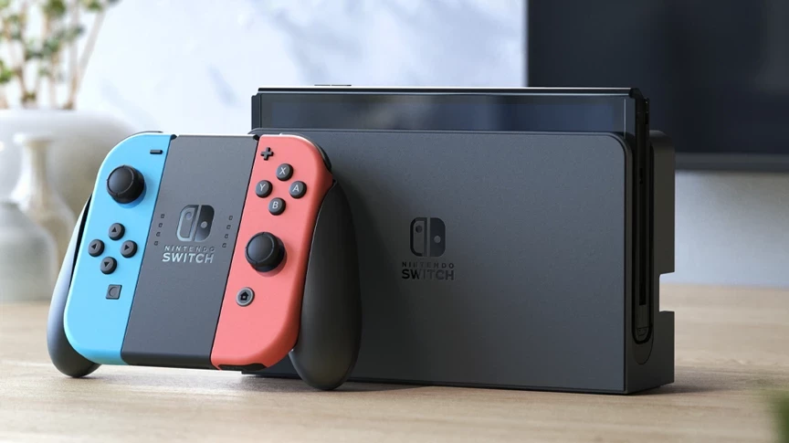 Konzola Nintendo Switch OLED, rdeča/modra