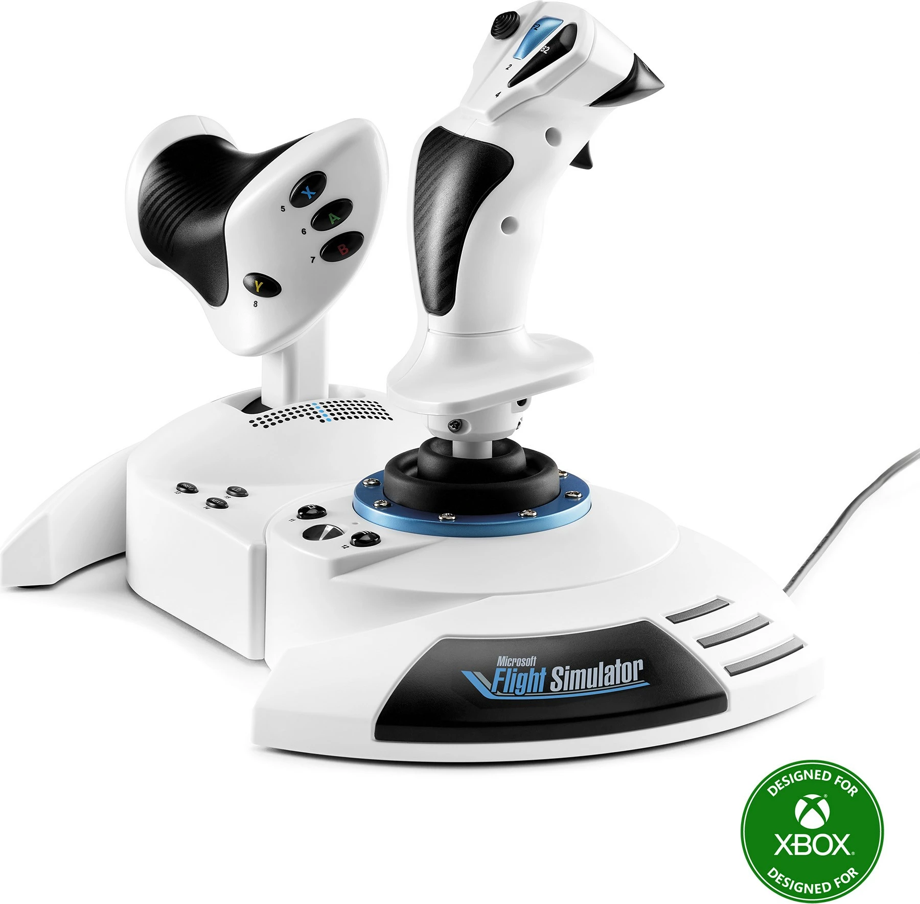 Joystick za letalske simulacije Thrustmaster T.Flight Hotas One FS 2024 Ed., za XBOX/PC, 14 gumbov, USB, črno/bel