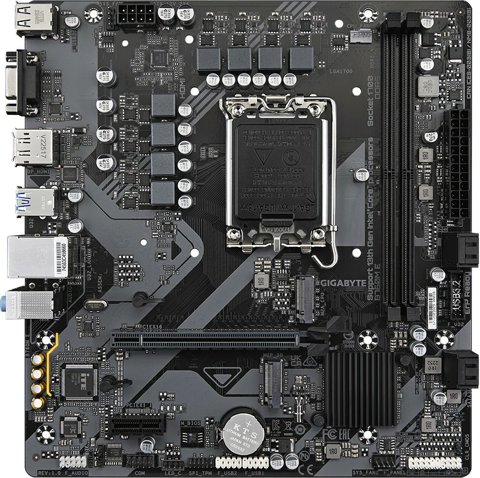Plošča amë Gigabyte B760M E, Socket 1700, micro ATX