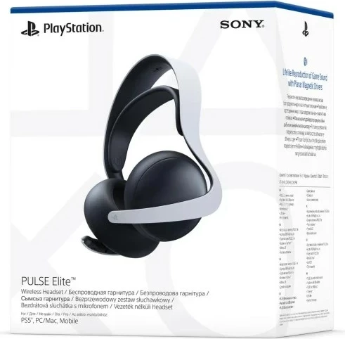 Slušalke z mikrofonom Pulse Elite za PlayStation 5 Sony, črno-belo