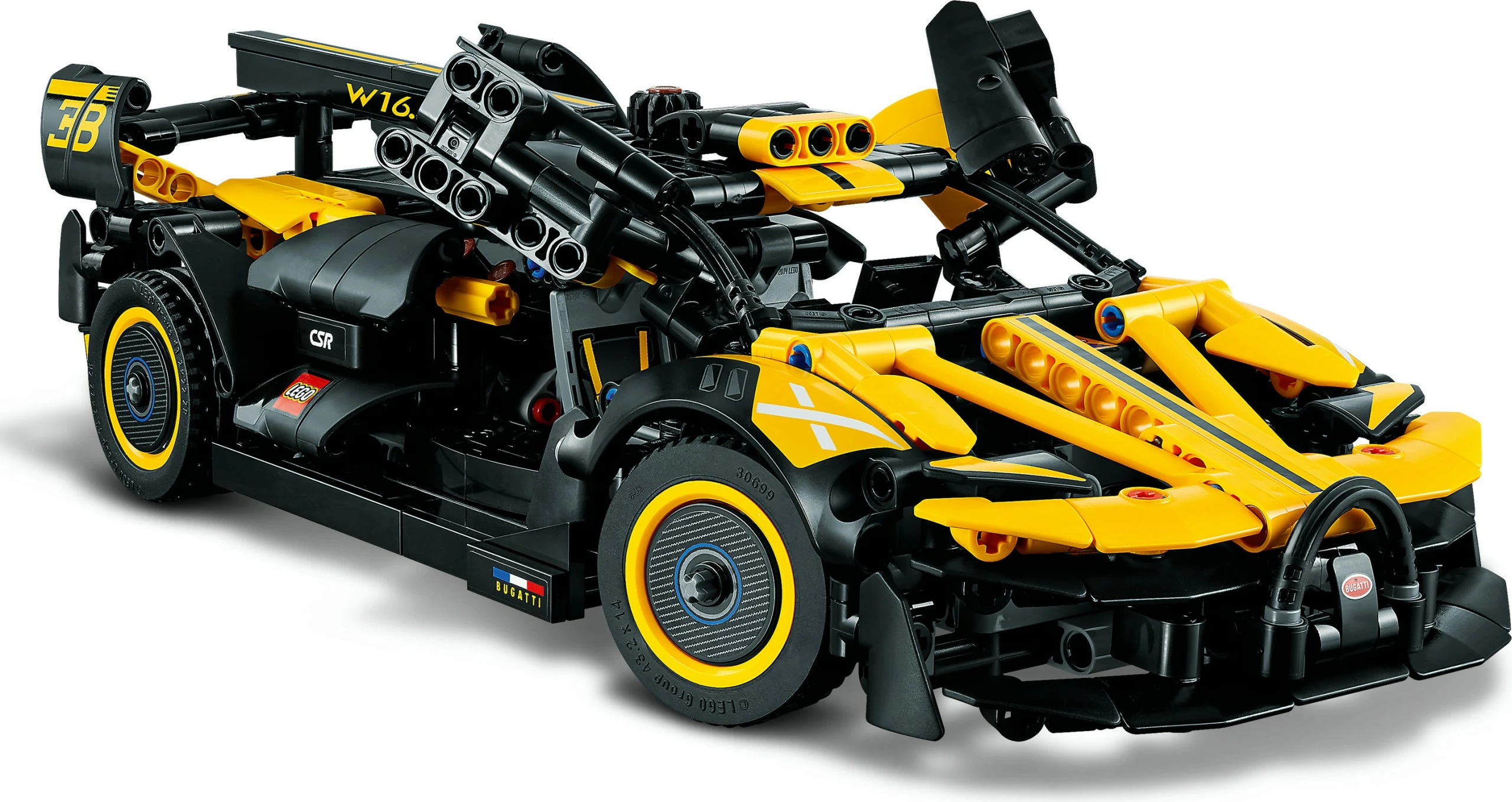 Set gradnje LEGO Technic Bugatti Bolide, 905 kosov, plastika, večbarven