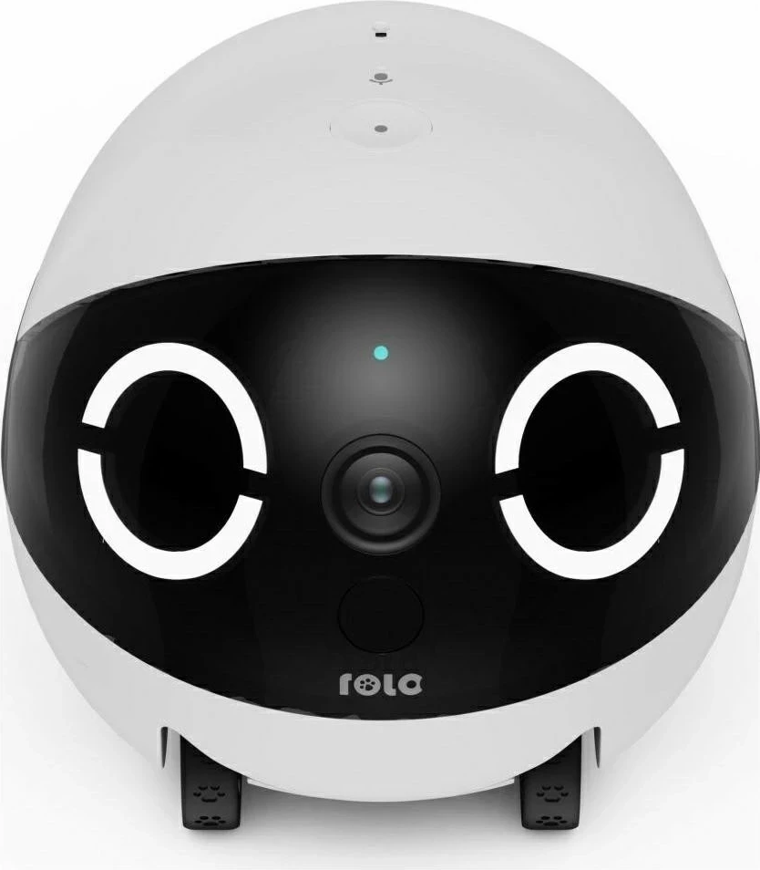 Robot spremljevalec za pse in mačke ROLAMINI Enabot, baterija 5000 mAh, bel in črn