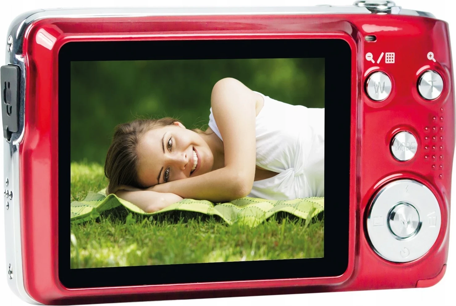 Digitalni fotoaparat AgfaPhoto DC8200, rdeč