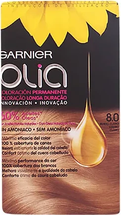 Permanentna barva za lase Garnier Olia 8.0, svetlo blond