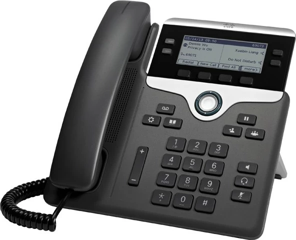 IP telefon, 4 linje, LCD 3,5", črno/srebrn Cisco 7841