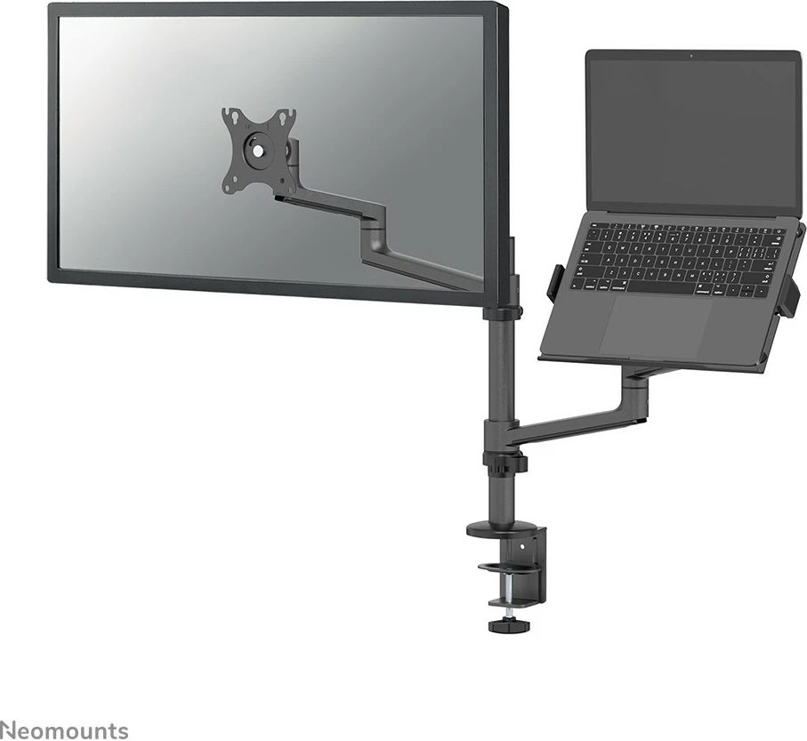 Nagibno ročno držalo za mizo za monitor in prenosnik, Neomounts DS20-425BL2, 27", črno