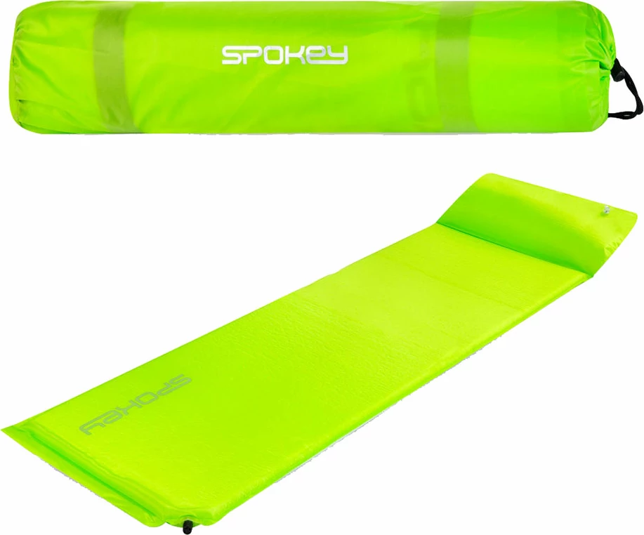 Samonapihljiv ležalnik s blazino Spokey, zelena