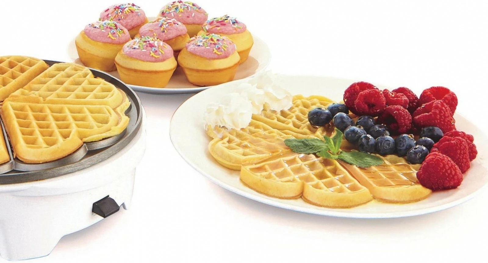 Vafeljnik Gorenje WCM702PW, 700 W, rdeč