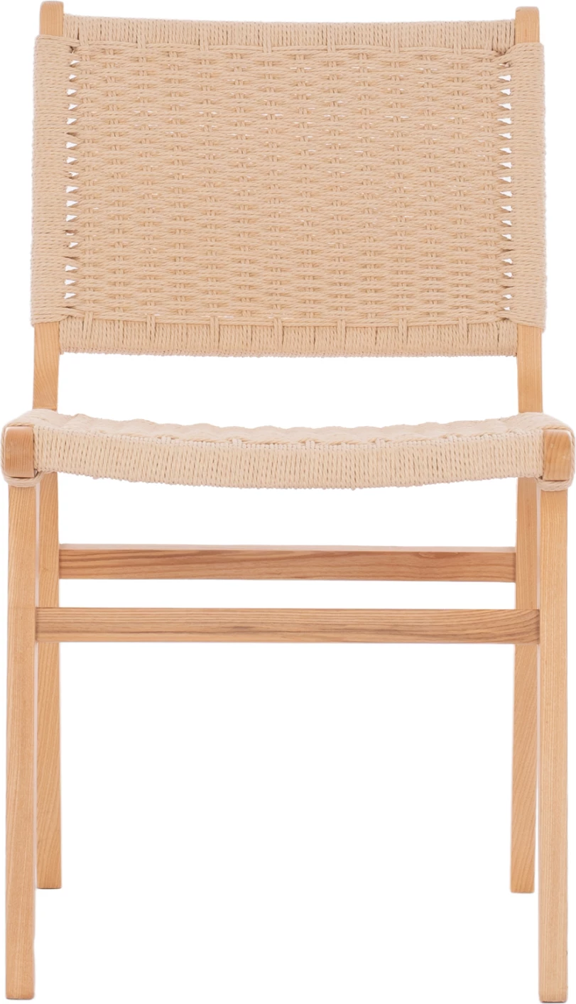 Stol iz kavčukovca z naravno pleteno vrvjo 50x60x87H