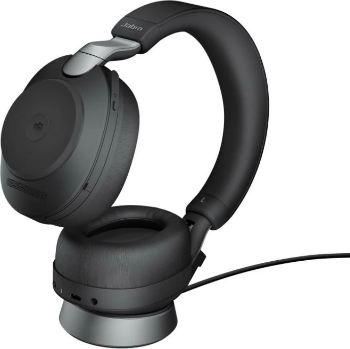 Slušalke Jabra Evolve2 85, stereo, Bluetooth, z mikrofonom, stojalo, Link380a MS, črne