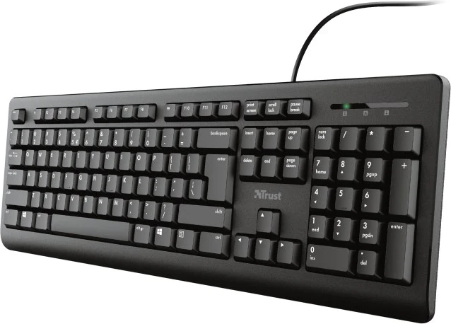 Tastatura Primo, USB, QWERTY US English, črna