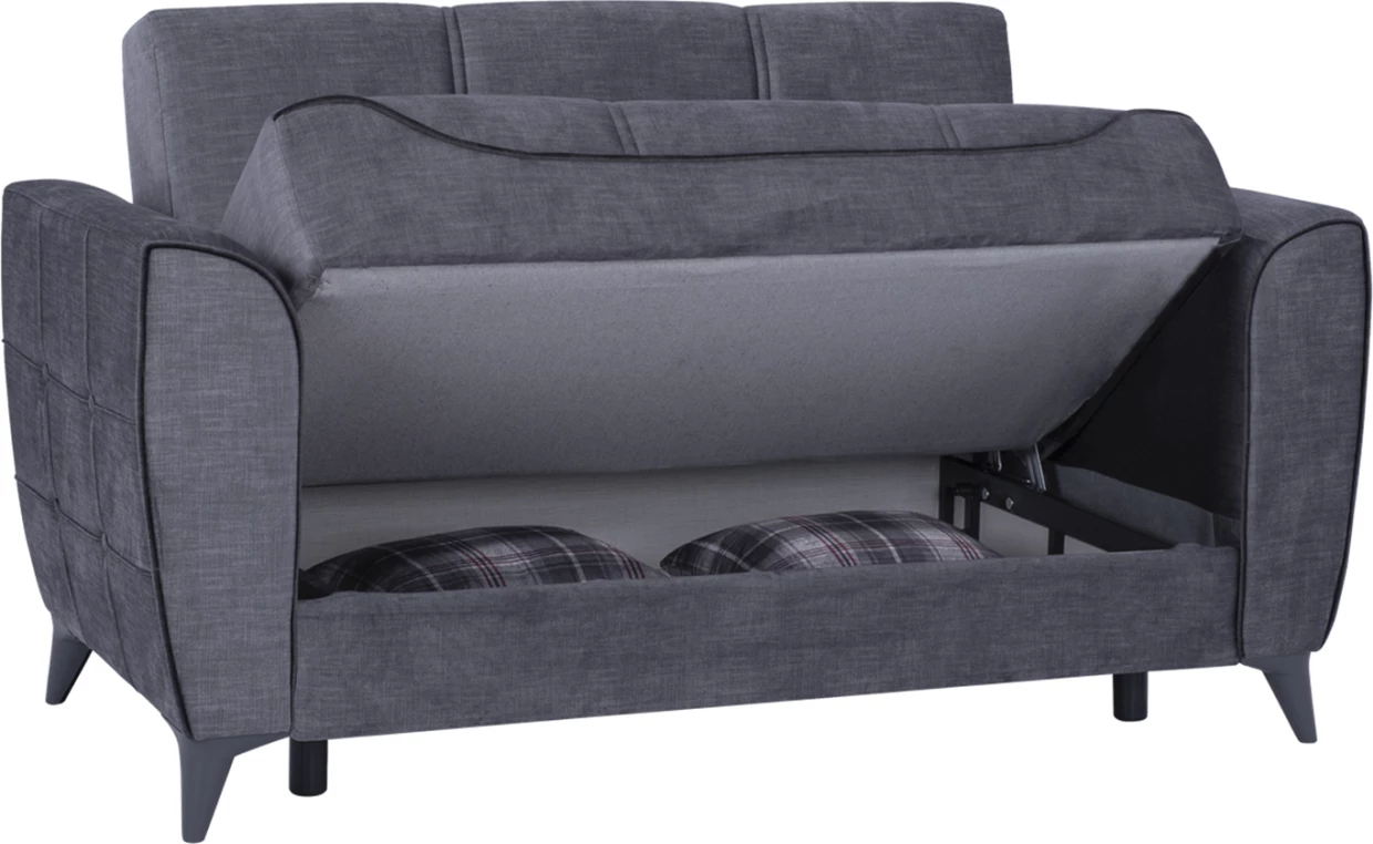 Dvosedna zofa Juana FH3166.20 siva z detajlom temno sive barve 156x80x88 cm