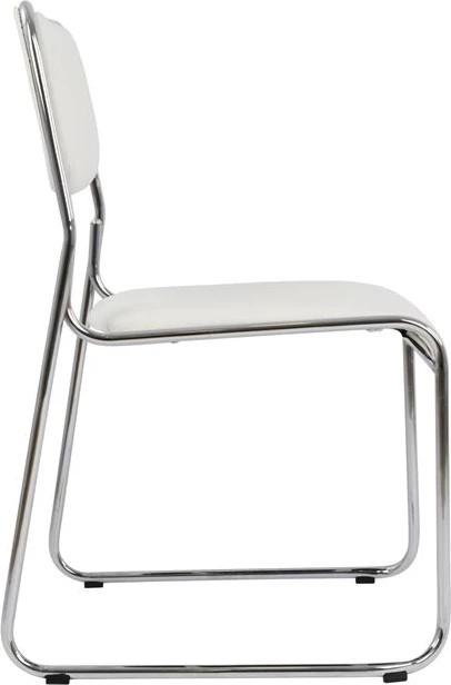 Konferenčni pisarniški stol FH1019.02 bele barve 48,5x51,5x77 cm