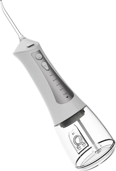 Oralni irigator Lafe CleanPRO White, 300 ml, 6 nastavkov, bel