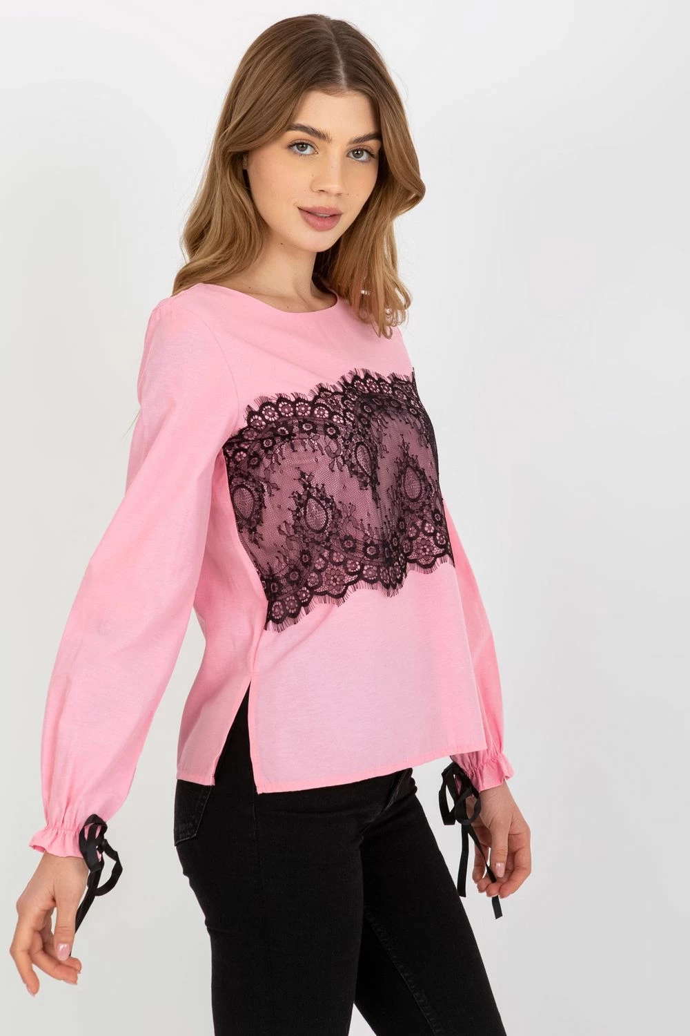 Formalna bluza Lakerta model 174945, roza