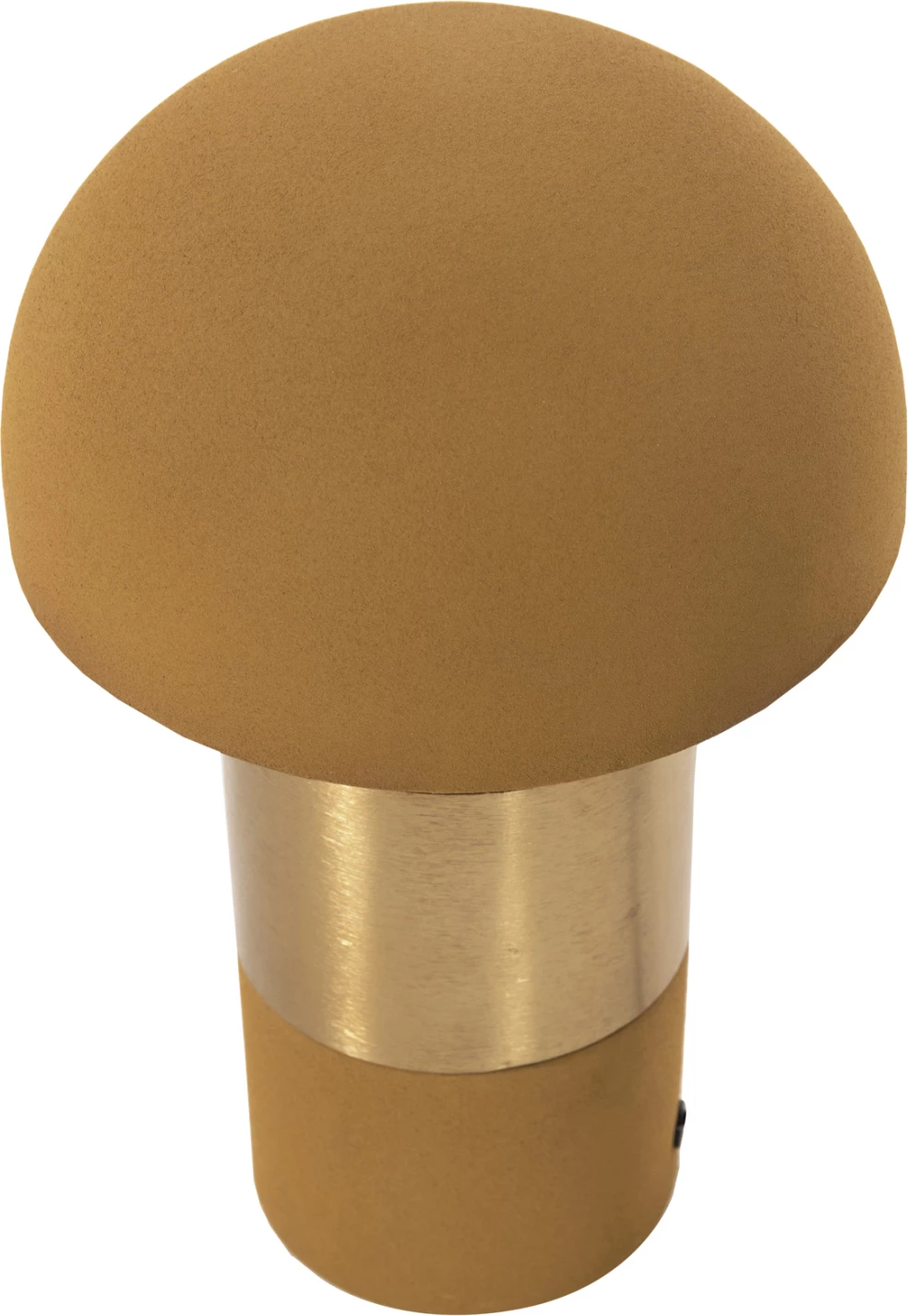 Namizna svetilka PUNE FH4255.09 kovinska v gorčično-zlati barvi Φ18x28Hcm