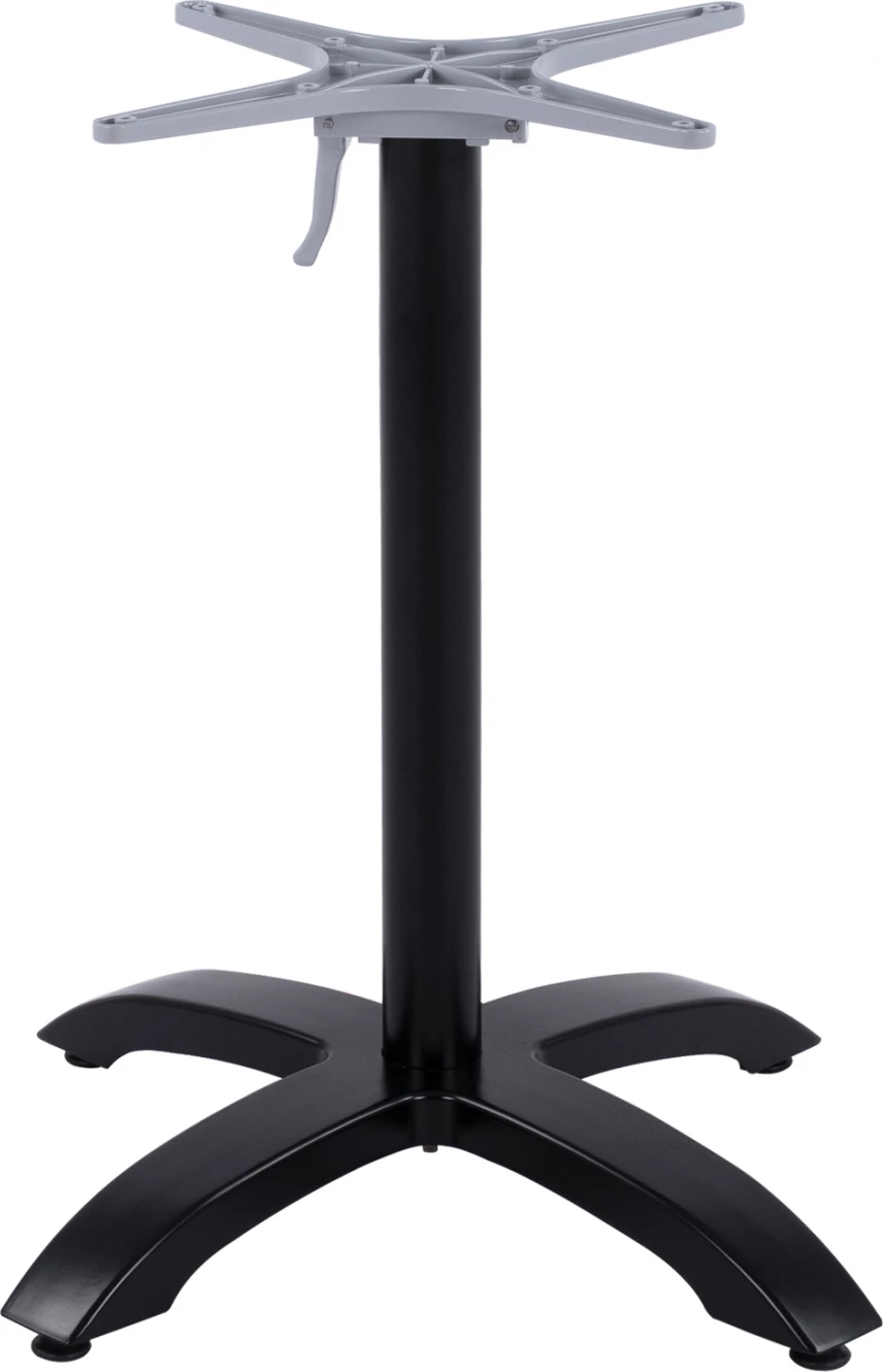 Zložljiva aluminijasta osnova FH469.01 črna mat 66x66x72 s križem 48x48cm