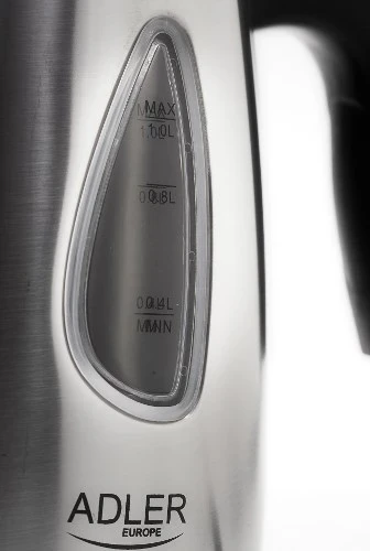 Električni čajnik Adler AD 1203, 1 L, srebrn, 1630 W