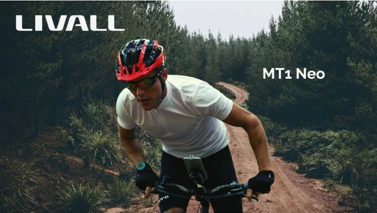 Pametna čelada za gorsko kolesarjenje Livall MT1 Neo Intercom/LED/SOS/BT, 58–62 cm, rdeča