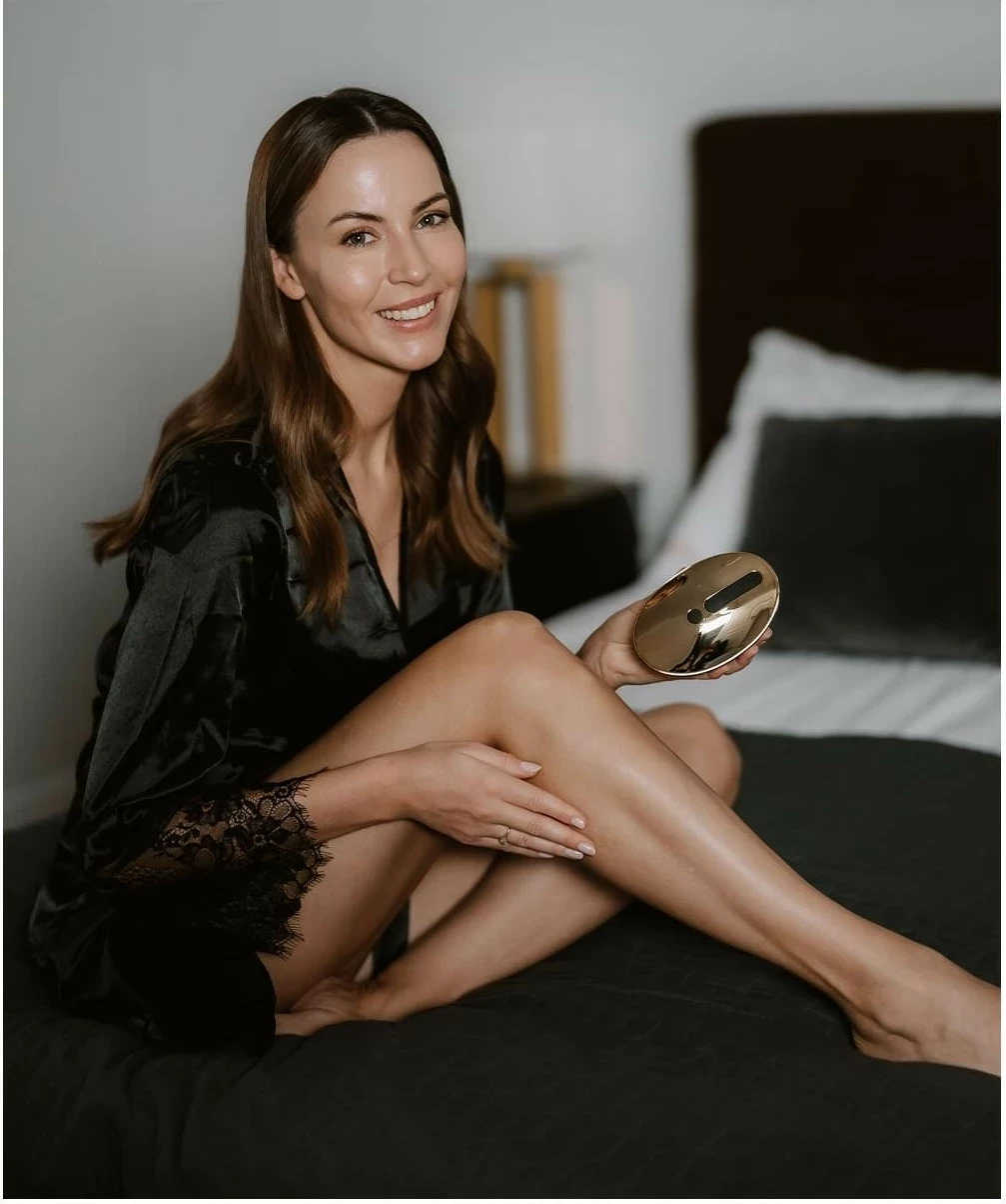 Masirni pripomoček za telo in obraz Beautifly Therm Body Revive, 10 stopenj intenzivnosti, 3 stopnje temperature, zlata