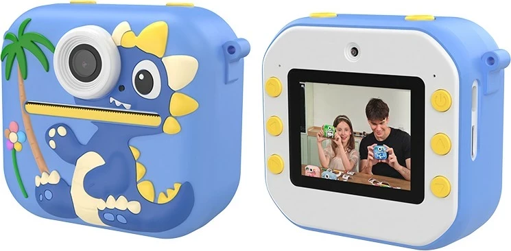 Fotoaparat, 48 MP, takojšnje tiskanje, 13 dodatkov, bel, Tracer DinoCam