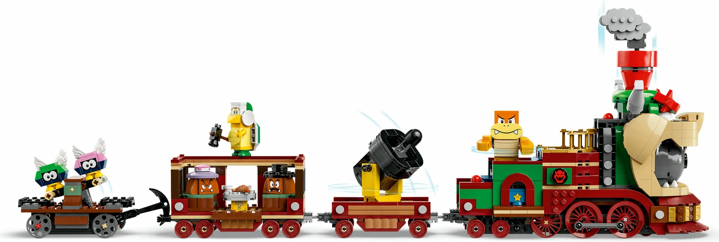 Set gradnje Super Mario Bowser Express Train LEGO 71437, večbarven