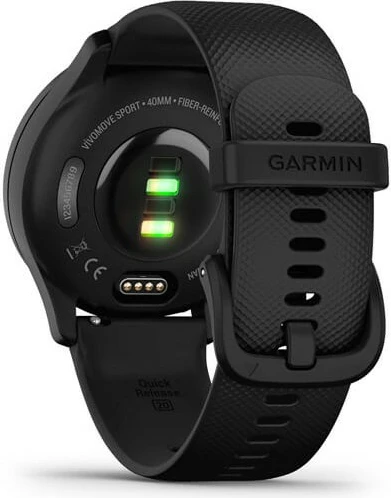 Hibridna pametna ura vívomove Sport, OLED, GPS, črna