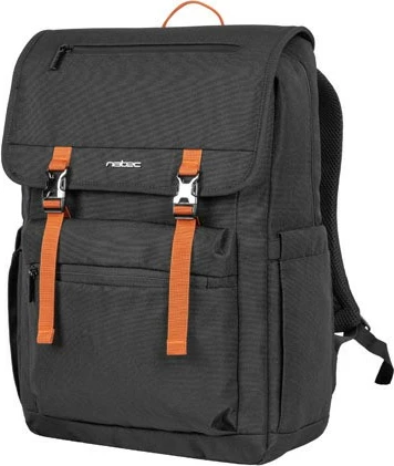 Nahrbtnik za prenosnik Natec Niala, 15,6", 18 L, črn z oranžno