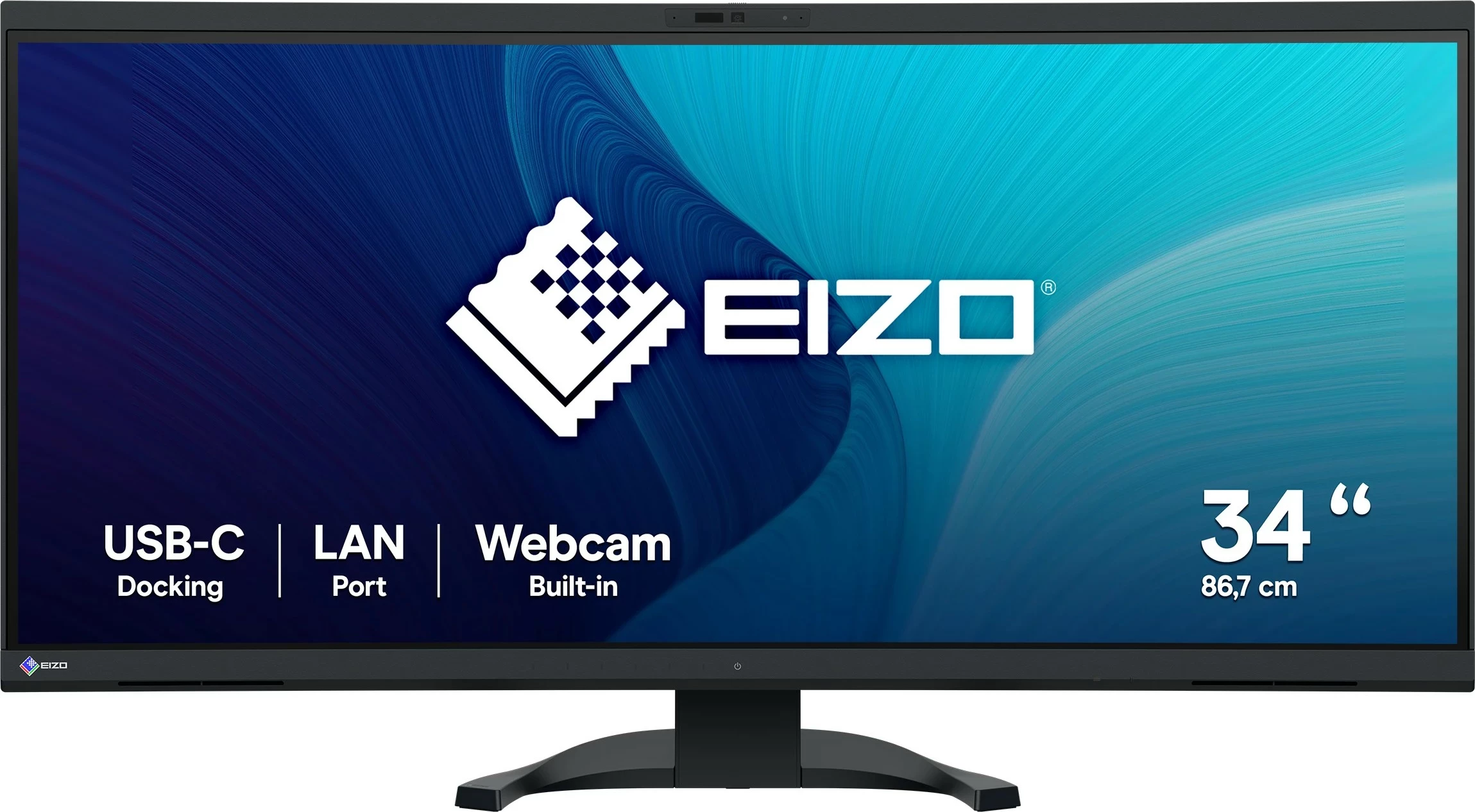 34,1-palčni ukrivljeni UltraWide Quad HD monitor Eizo FlexScan EV3450XC, črn