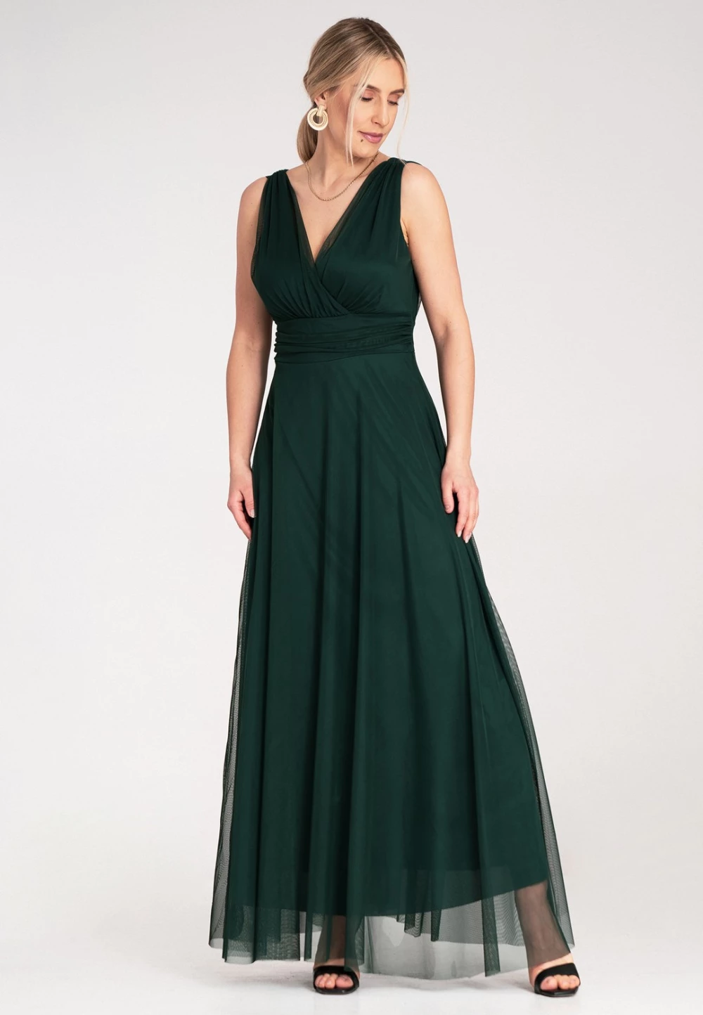 Maxi obleka Figl 214774, zelena