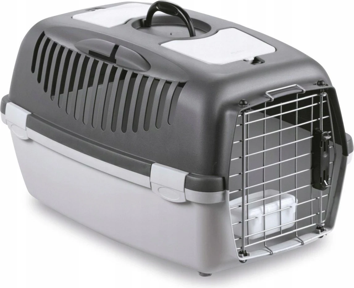 Prenosna zaboja za živali Box Gulliver 3 Delux, sivo