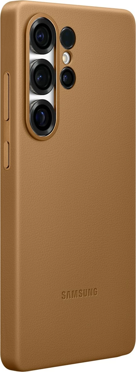 Ovitek iz umetnega usnja Kindsuit za Samsung Galaxy S25 Ultra, kamel Ovitek iz umetnega usnja Kindsuit za Samsung Galaxy S25 Ultra, kamel