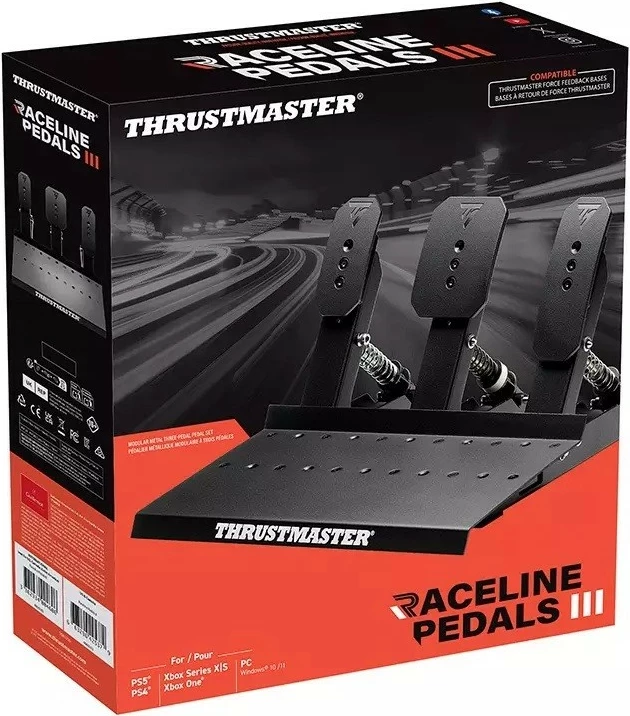 Dirkalne pedale Thrustmaster Raceline Pedals III, za PC/PS4/PS5, črne