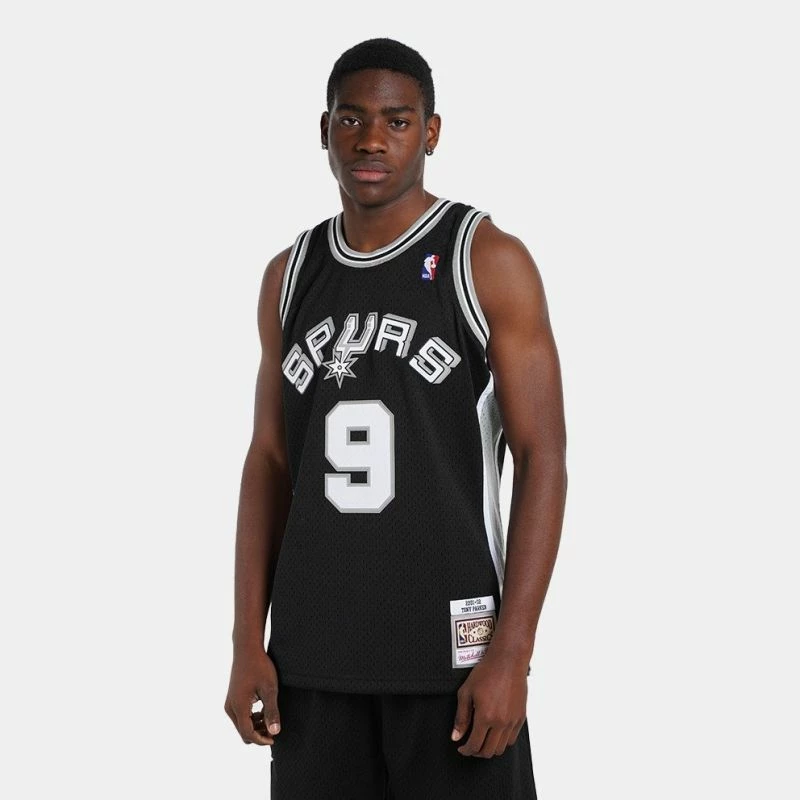 Basketball dres Mitchell & Ness San Antonio Spurs, črn