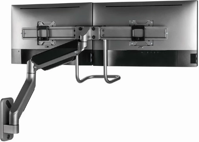 Stenski nosilec za dva monitorja Gembird MA-WA2-02, 17–32 inč, črn