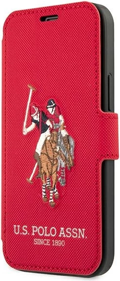 Ovitek za telefon iPhone 12 Pro Max 6,7, Polo Embroidery, U.S. Polo Assn. USFLBKP12LPUGFLRE, rdeč