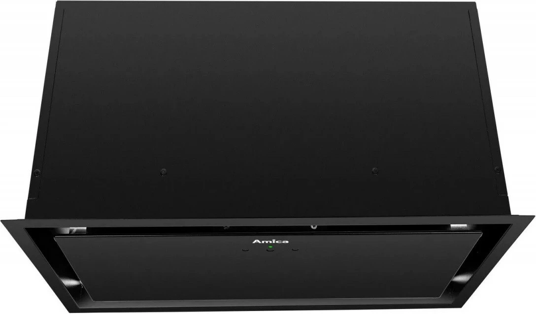 Vgradna napa, 60 cm, upravljanje z gibi in daljinskim upravljalnikom, LED, črna Amica OMC6751B