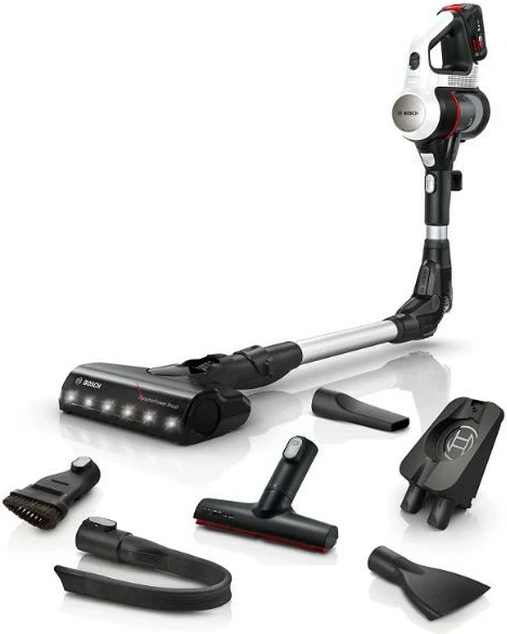 Vertikalni brezžični sesalnik, Bosch Unlimited 7 BBS711W, brez vrečke, 0,3 L, črno/srebrn