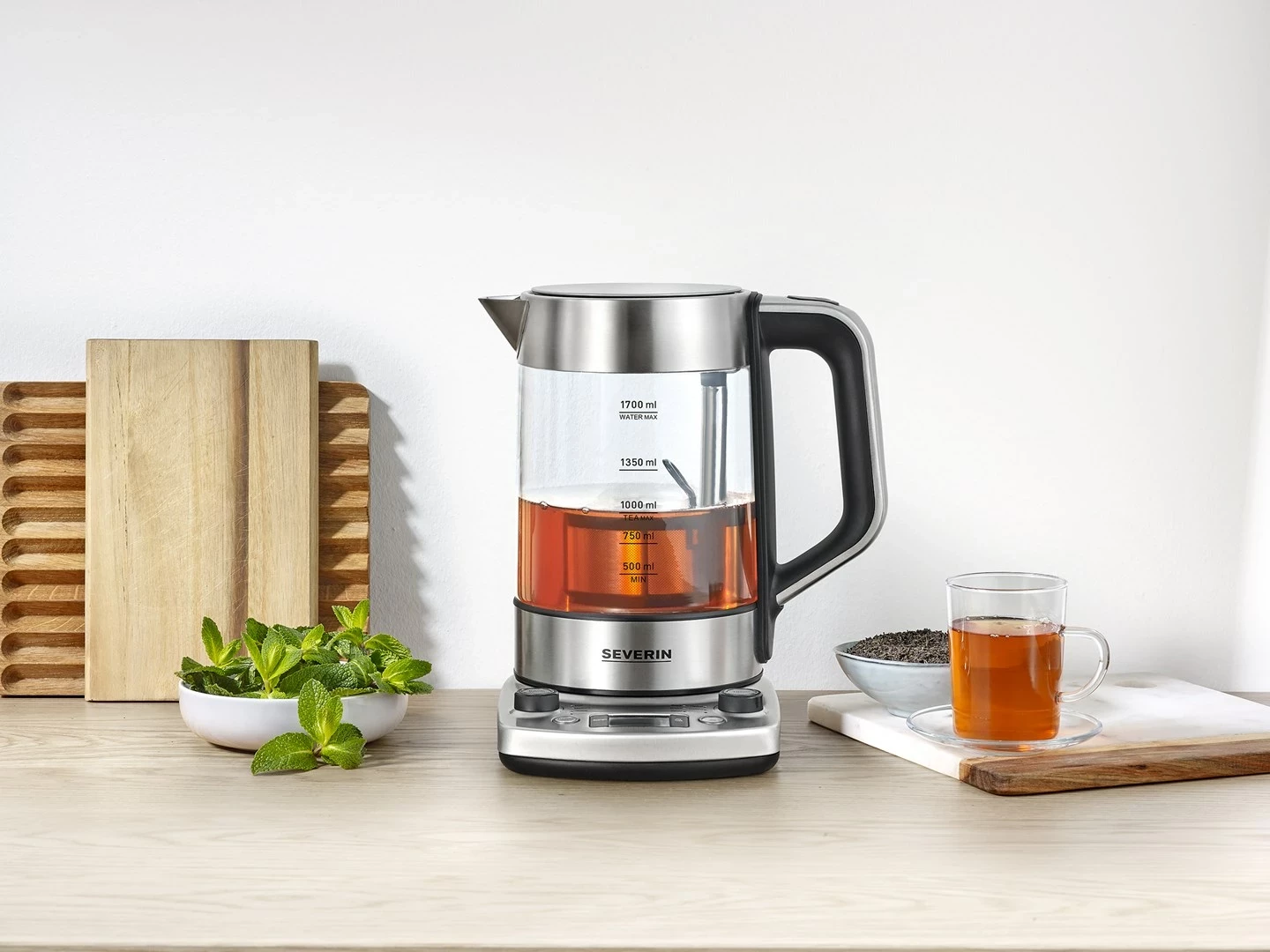 Električni grelnik vode Severin WK 3422, 1,7 L, 3000 W, inox Električni grelnik vode Severin WK 3422, 1,7 L, 3000 W, inox