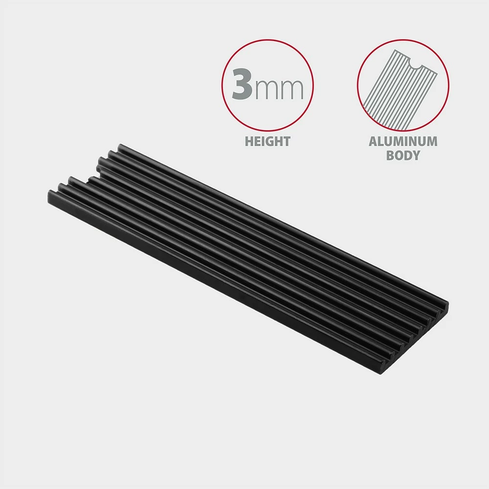 Pasivni hladilnik za SSD M.2, aluminij, 3 mm, črn, AXAGON CLR-M2L3 Pasivni hladilnik za SSD M.2, aluminij, 3 mm, črn, AXAGON CLR-M2L3