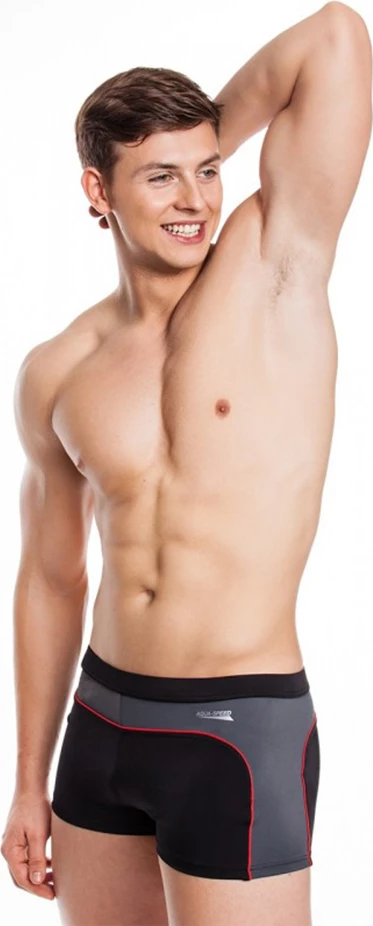 Plavalne kratke hlače za moške AQUA-SPEED, črno/sive
