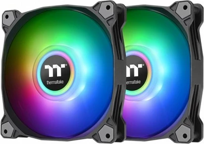 Ventilatorji za računalniško ohišje Thermaltake Pure Duo 12 ARGB Sync, 2 kosa, 120 mm, črni
