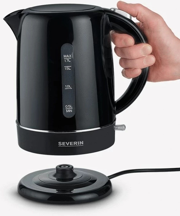 Električni grelnik vode 1,7 L 2200 W, črn Severin WK 4322 Električni grelnik vode 1,7 L 2200 W, črn Severin WK 4322