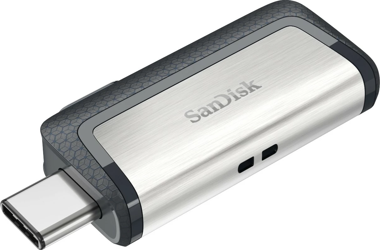 USB ključek SanDisk Ultra Dual Drive, 128 GB, USB Type-A/Type-C, črno/srebrn USB ključek SanDisk Ultra Dual Drive, 128 GB, USB Type-A/Type-C, črno/srebrn