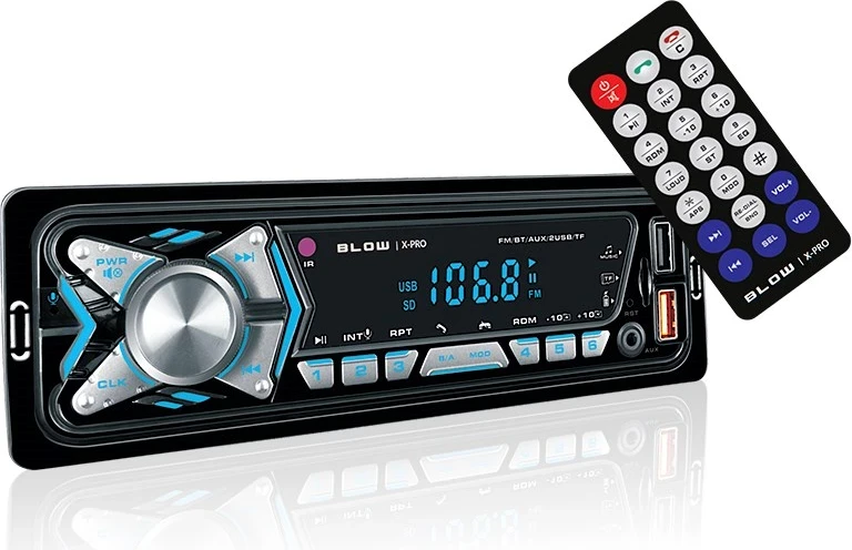 Avtoradio BLOW X-PRO z MP3/USB/micro USB/Bluetooth, črn